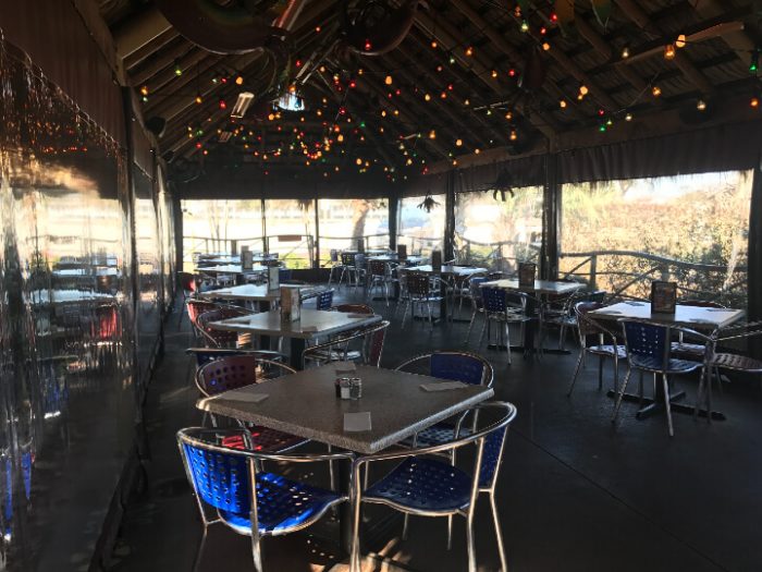 chuys restaurant manual patio enclosure during winter